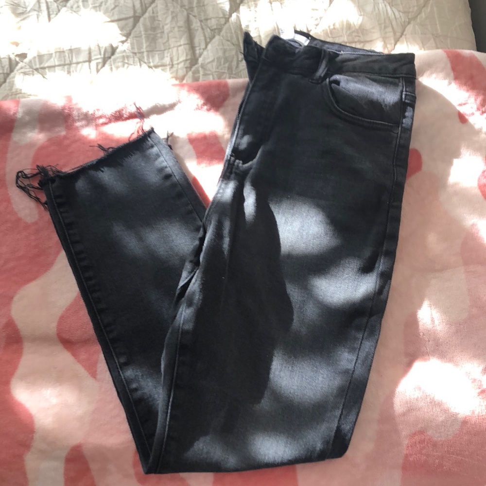 Forever 21 High Rise Black Boyfriend Jeans